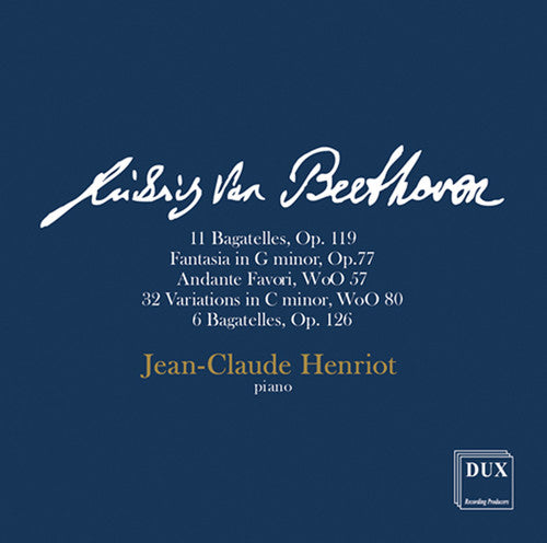 Beethoven,l.v. / Henriot,jean Claude - Jean-claude Henriot - Piano Recital - Music CD
