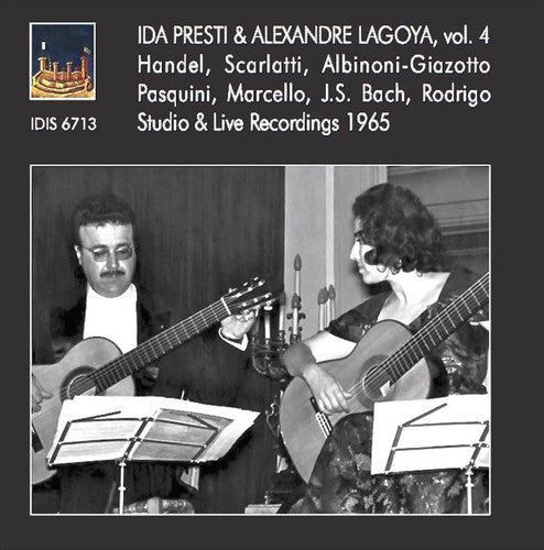the album cover for J Bach S / Presti,Ida / Lagoya,Alexandre - Ida Presti & Alexandre Lagoya 4