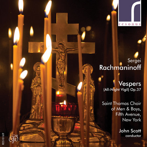 the album cover for Rachmaninov / Saint Thomas Choir Of Men & Boys - Vespers (all-night Vigil Op. 37)