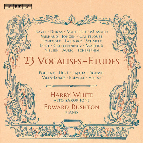 the album cover for G Auric / White,Harry / Rushton,Edward - 23 Vocalises-etudes