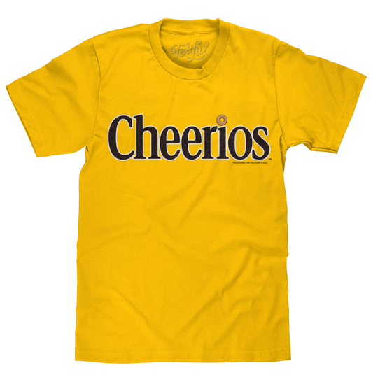 Cheerios Logo Mens T Shirt Officially Licensed Yellow