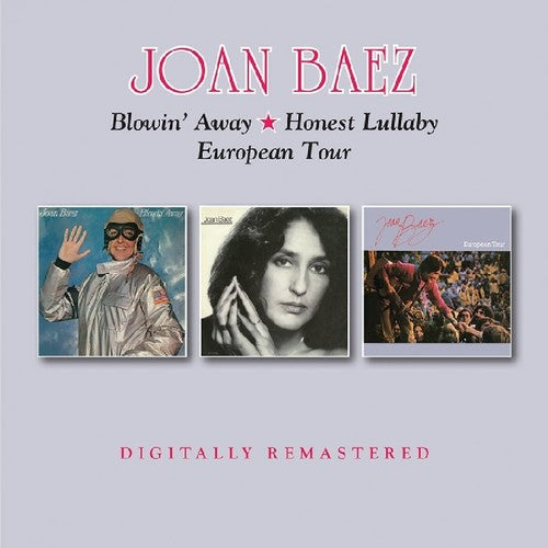 the album cover for Joan Baez - Blowin Away / Honest Lullaby / European Tour