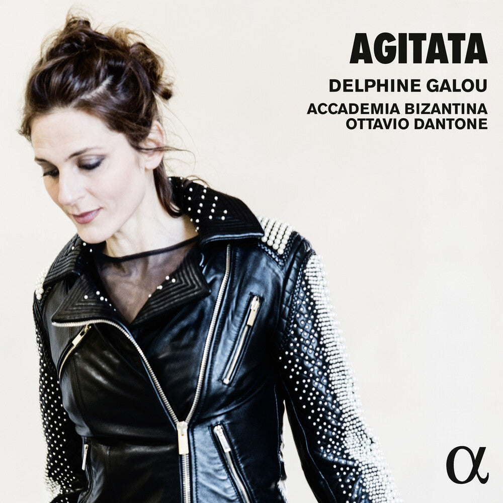 the album cover for Delphine Galou / Accademia Bizantina / Dantone - Agitata