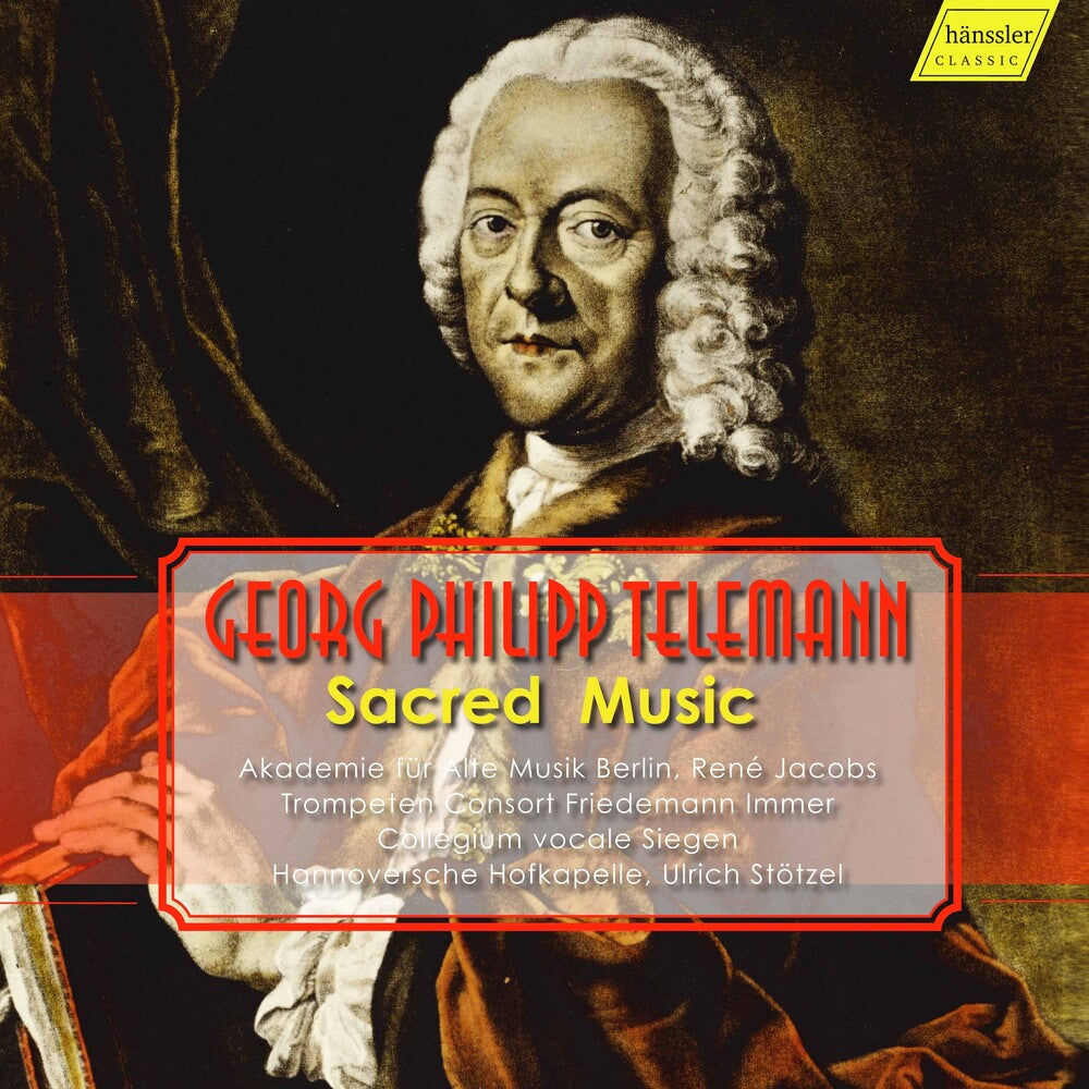 the album cover for Telemann / Diverse - Sacred Music
