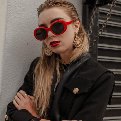 Oversize Retro Tapered Arms Clout Goggle Oval Sunglasses 53mm C383