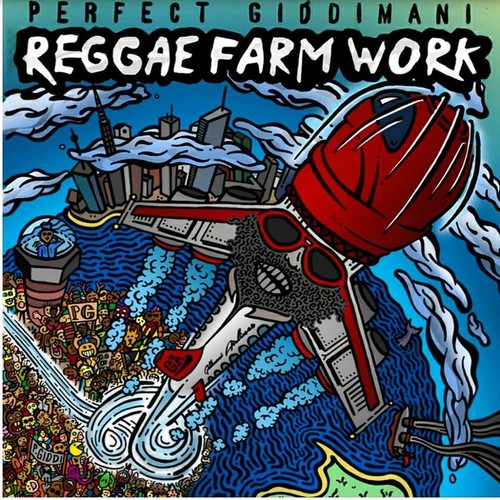 the album cover for Perfect Giddimani - Reggae Farm Work