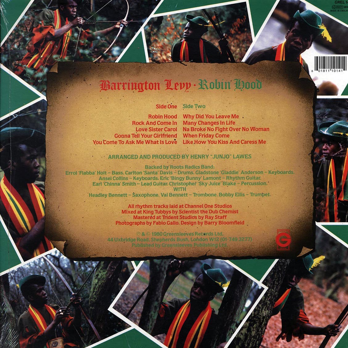Barrington Levy - Robinhood Vinyl Record