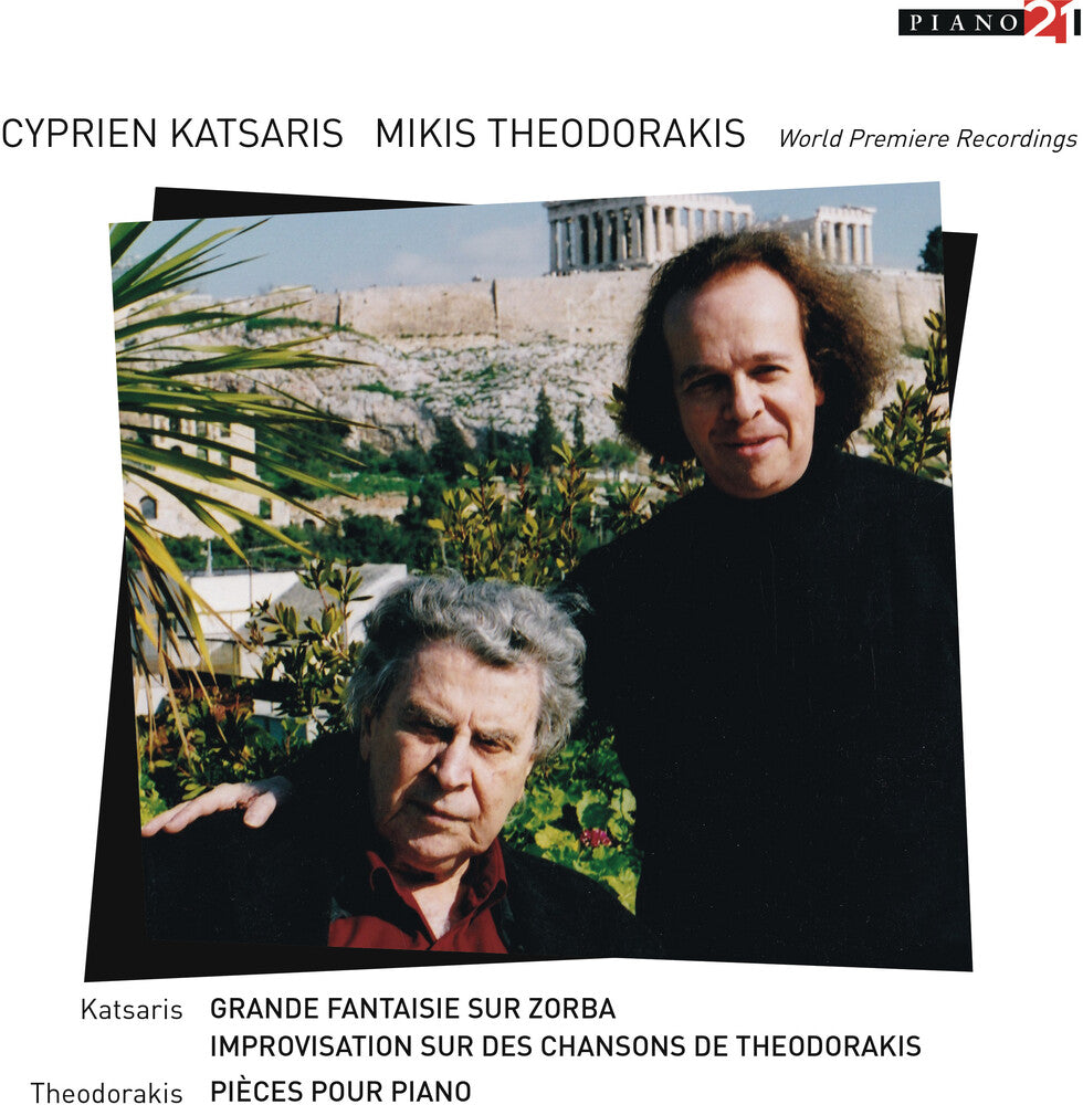 the album cover for Cyprien Katsaris / Theodorakis,Mikis - Grande Fantaisie Sur Zorba: Une Rhapsodie Grecque