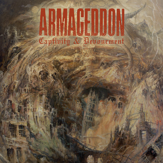 the album cover for Armageddon - Captivity & Devourment