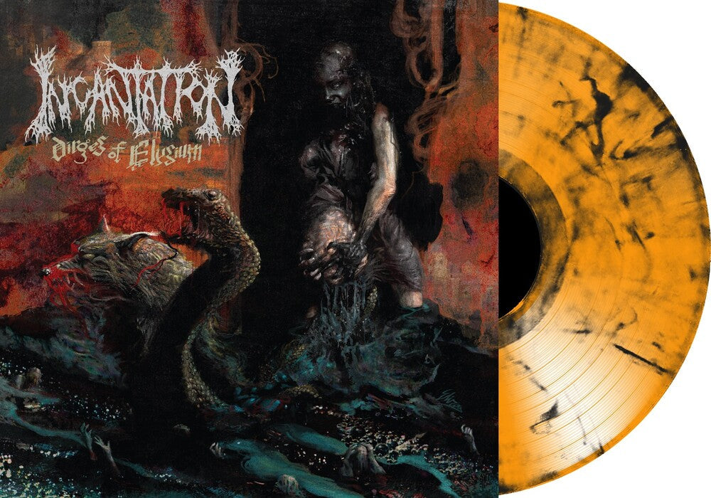 Incantation - Dirges of Elyzium (Transparent Red / Black Marble Vinyl) [LP] Vinyl Record
