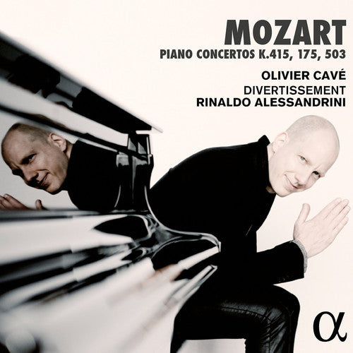 the album cover for Mozart / Oliver Cave / Alessanrdini,Rinaldo - Mozart: Piano Concertos K415 175 503