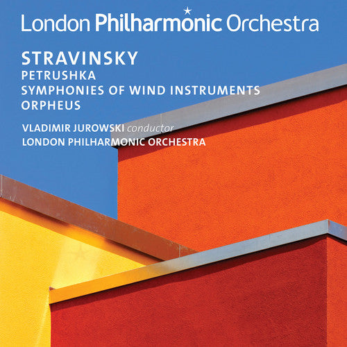 the album cover for Stravinsky / London Philharmonic Orchestra - Stravinsky: Petrushka / Orpheus / Symphonies of Wind Instruments