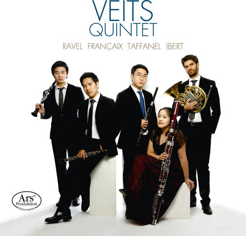 the album cover for Francaix / Ibert / Ravel / Veits Quintet - Ravel, Francaix, Taffanel, Ibert