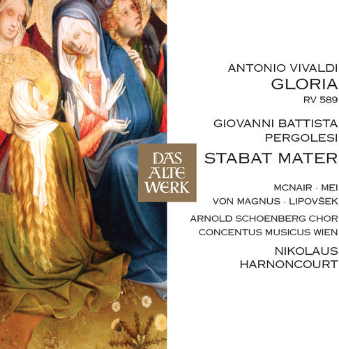 the album cover for Nikolaus Harnoncourt - Antonio Vivaldi Gloria Stabat Mater