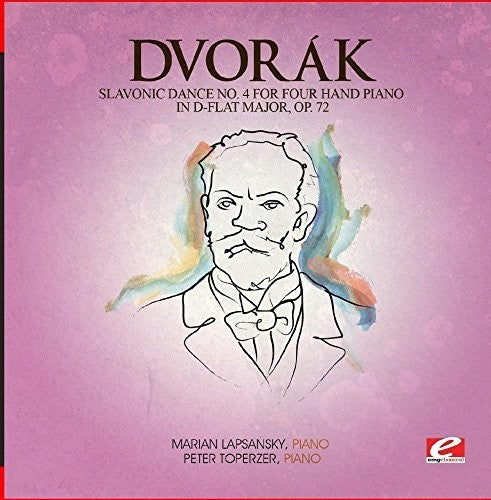 the album cover for Dvorak - Slavonic Dance 4 Four Hand Piano D-Flat Maj 72