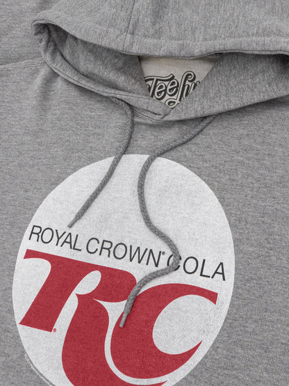 Royal Crown Cola Hooded Sweatshirt Hoodie Officially Licensed - Oxford Gray