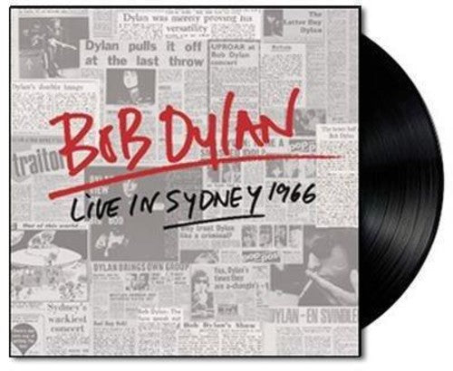 the album cover for Bob Dylan - Live In Sydney 1966