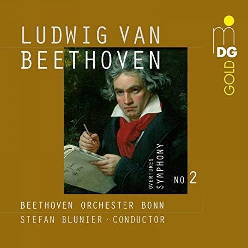 the album cover for Blunier / Beethoven Orchester Bonn - Symphony No 2 Op 36 Overtures