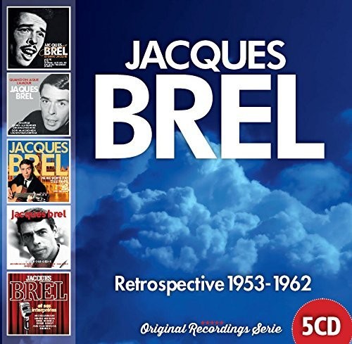 the album cover for Jacques Brel - Retrospective 1953-1962