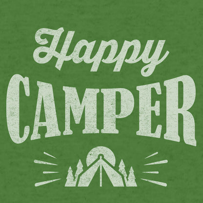 Happy Camper Hooded Sweatshirt Hoodie Officially Licensed - Green