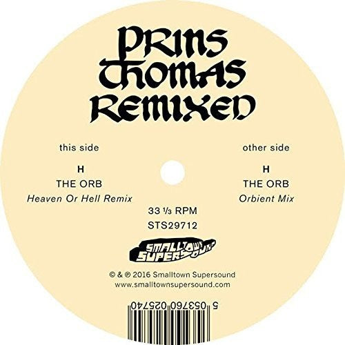 Prins Thomas - The Orb Remixes [LP] Vinyl Record