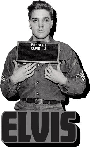 Elvis Enlistment Photo Funky Chunky Magnet - Elvis Enlistment Photo Funky Chunky Magnet - Special Products