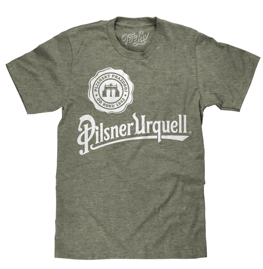 Pilsner Urquell Logo Mens T Shirt Officially Licensed Green