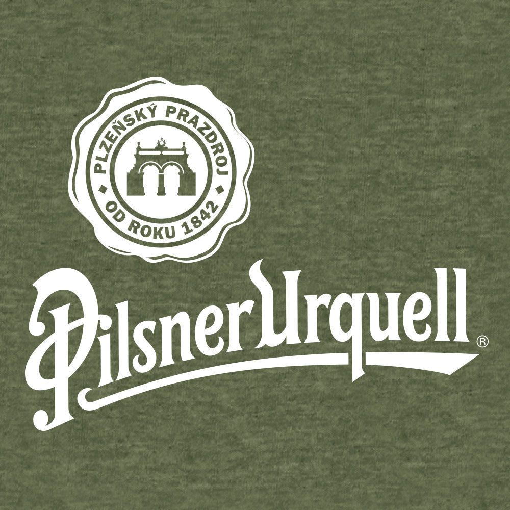Pilsner Urquell Logo Mens T Shirt Officially Licensed Green