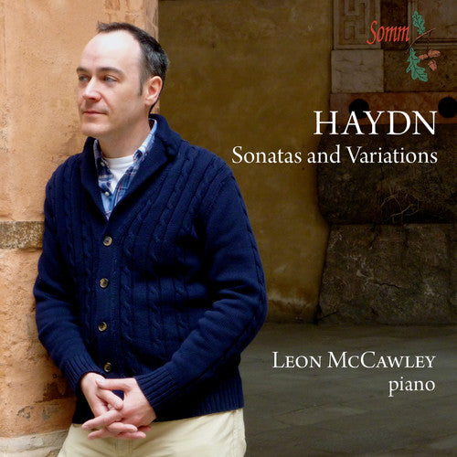 the album cover for Leon McCawley - Franz Joseph Haydn: Sonatas & Variations