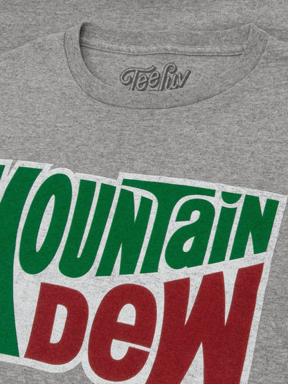 Mountain Dew Do The Dew Sleeve Print Long Sleeve T Shirt Officially Licensed - Gray