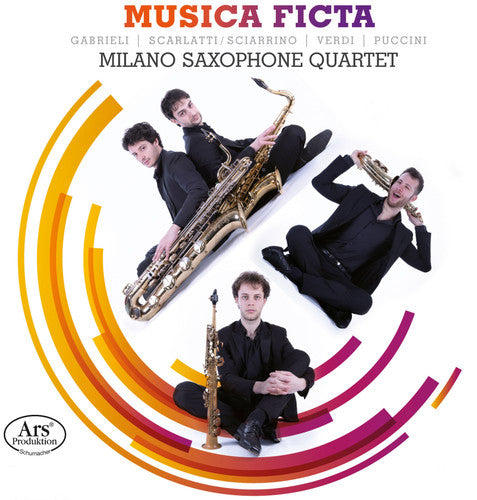 the album cover for Milano Saxophone Quartet - Musica Ficta