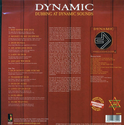 Dynamic - Dubbing At Dynamic Sounds (180g) Vinyl Record