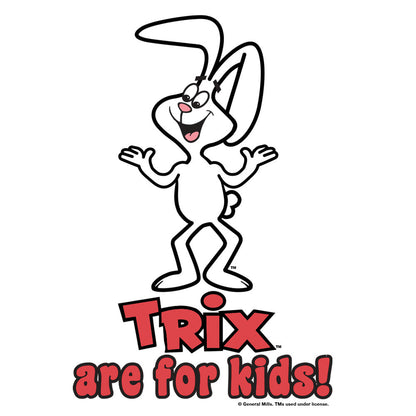 Trix are for Kids! Ringer Mens T Shirt Officially Licensed White and Red