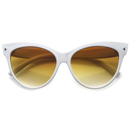 High Pointed Tip Inset Frame Oversize Cat Eye Sunglasses 8462