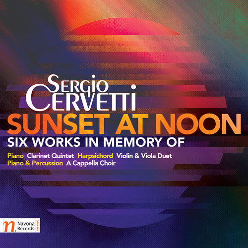 the album cover for Cervetti / Cabezas / Serrano - Sunset At Noon