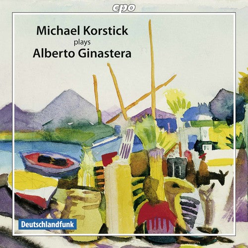 the album cover for Michael Korstick - Michael Korstick plays Alberto Ginastera
