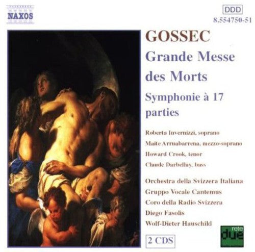 the album cover for Diego Fasolis - Grande Messe Des Morts / Symphonie a 17 Parties