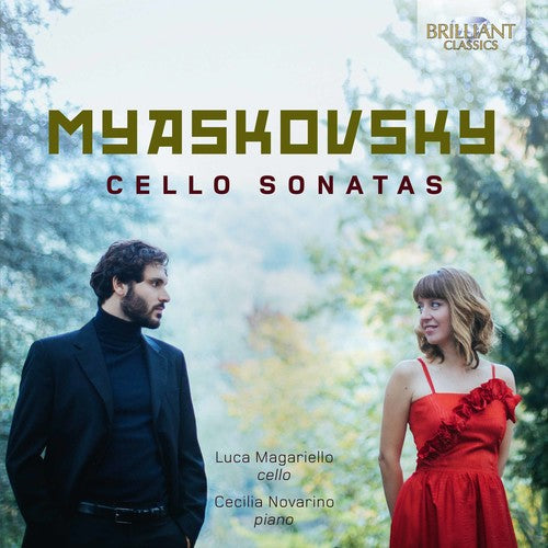 the album cover for Luca Magariello - Nikolay Myaskovsky: Cello Sonatas
