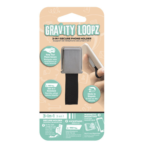 Gravity Loops Etzloopsv Mgntc Phn Loop Kckstnd Slv - Gravity Loops Etzloopsv Mgntc Phn Loop Kckstnd Slv - Cell Phone Accessories