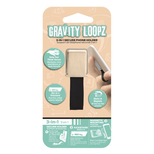 Gravity Loopz Etzloopgd Mgntc Phn Loop Kckstnd Gld - Gravity Loopz Etzloopgd Mgntc Phn Loop Kckstnd Gld - Cell Phone Accessories