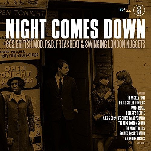 Night Comes Down: 60 British Mod R&B Freakbeat & Swingin London Nuggets Music CD