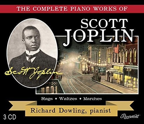 the album cover for Richard Dowling - The Complete Piano Works Of Scott Joplin