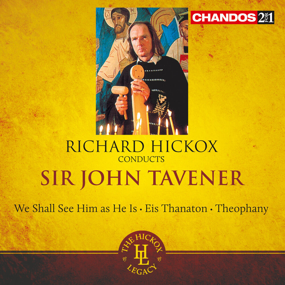 the album cover for Moshav Band - Hickox Conducts Tavener