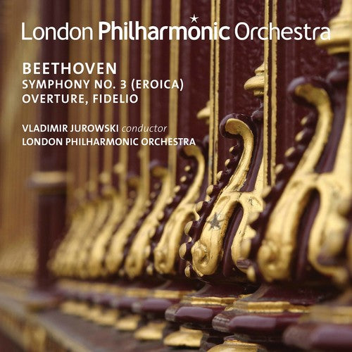the album cover for Beethoven / London Philharmonic Orchestra - Ludwig van Beethoven: Symphony No. 3 - Overture, Fidelio