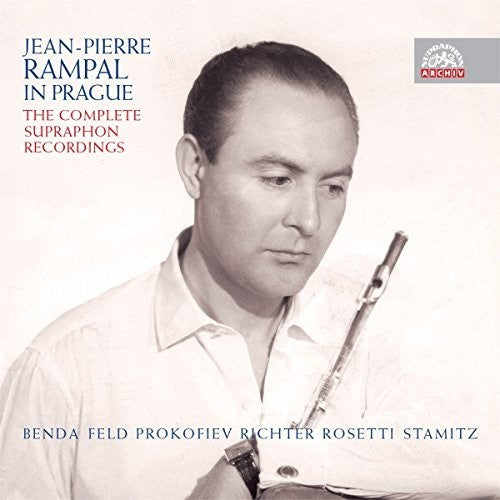 the album cover for Benda / Prokofiev / Richter / Roessler-Rosetti - Jean-Pierre Rampal: The Complete Supraphon Recordings