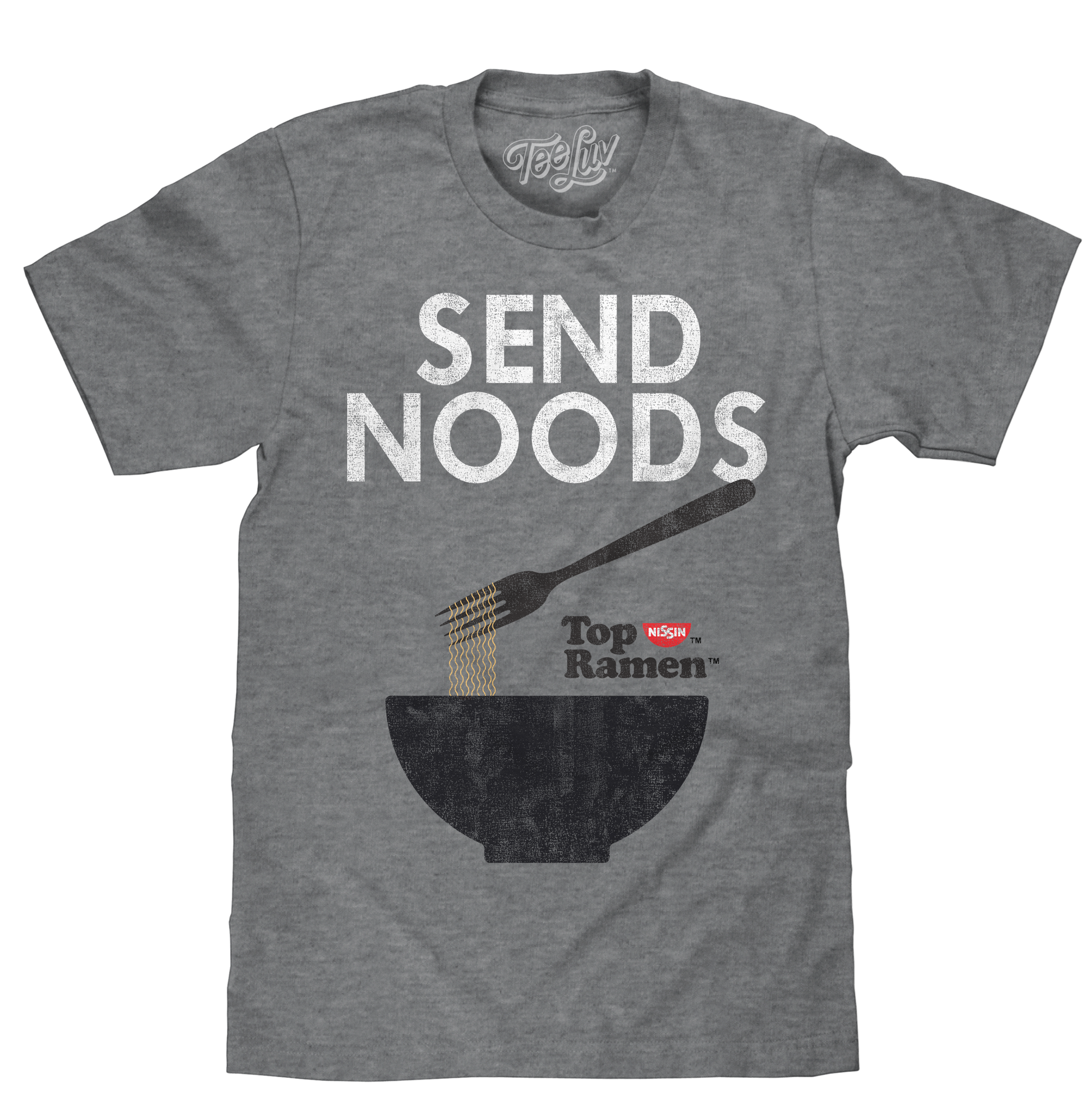 Top Ramen Send Noods T-Shirt - Gray