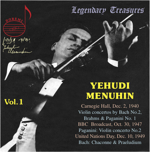 Menuhin / Schneevoigt / Bbc So / Boult - Yehudi Menuhin 1 - Music CD