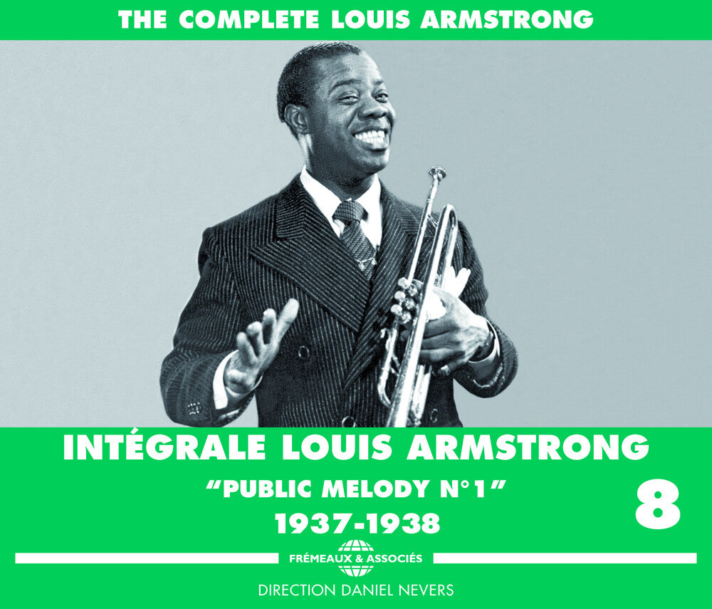 the album cover for Louis Armstrong - V8: L. Armstrong 1937-38