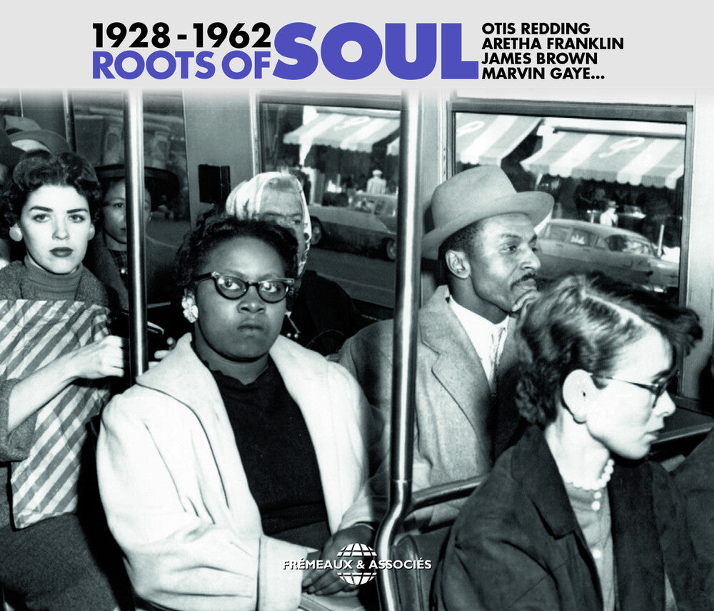 the album cover for Redding; Franklin; Brown; Gaye - Roots Of Soul 1928-62