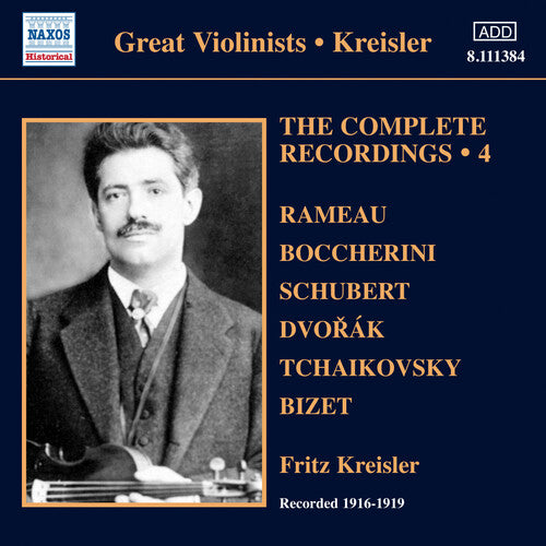 Kreisler,fritz - V 4: Complete Solo Recordings - Music CD